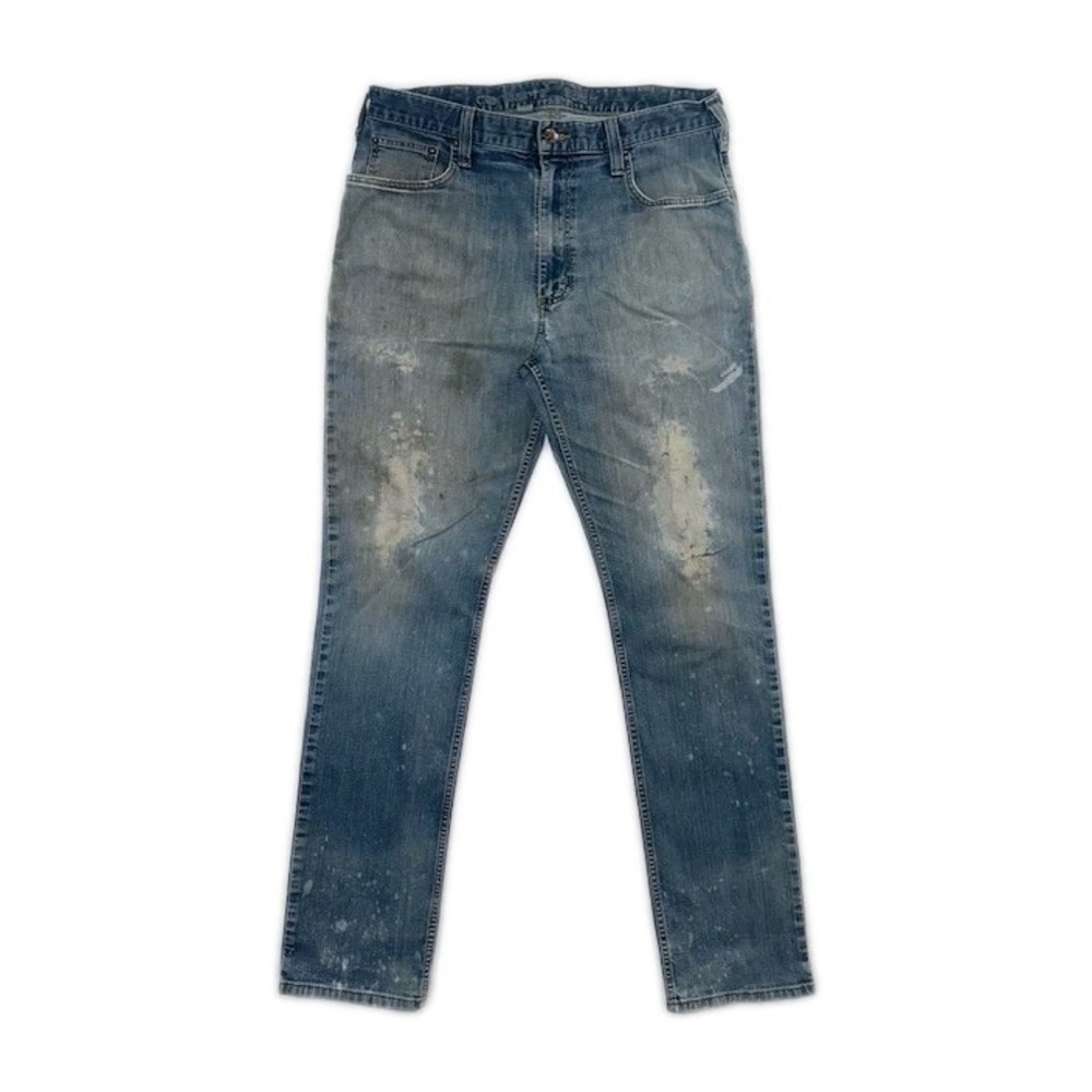 Carhartt Men's size 36x36 Jeans Relaxed fit blue Denim Pants Mid Rise workwear